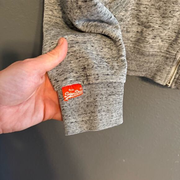 Super Dry Orange Label Zip Up Hoodie Size L - Picture 7 of 9